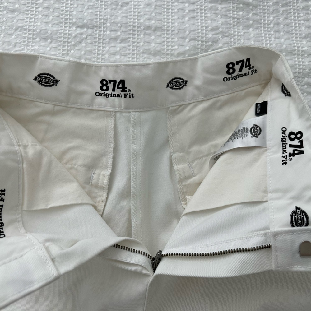 Dickies white denim pants New